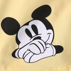 Mickey Mouse Print Sleeveless Shirt + Pants Set (1 to 5yrs old)
