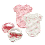 Load image into Gallery viewer, Cotton Floral Baby Bodysuits (3months to 12months)
