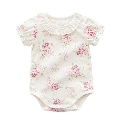 Cotton Floral Baby Bodysuits (3months to 12months)