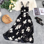 Load image into Gallery viewer, Floral Print Backless Dress
