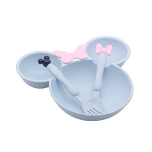 3 Pieces / Set of Mickey Mouse Design Tableware
