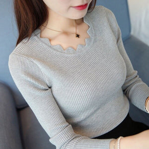 Butterfly Neck Long Sleeve Pullover