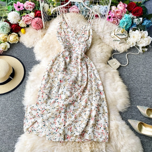 Floral Design Fashion Dress