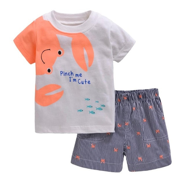 Baby Boys Clothing Set (T-shirts and Shorts)