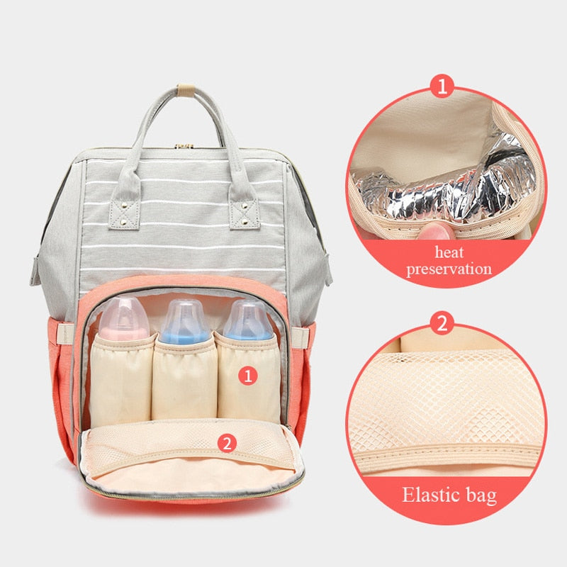 Large Capacity Diaper Backpack