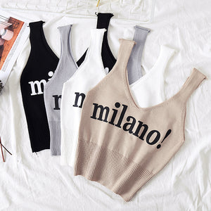 Milano Sexy Crop Top Camis