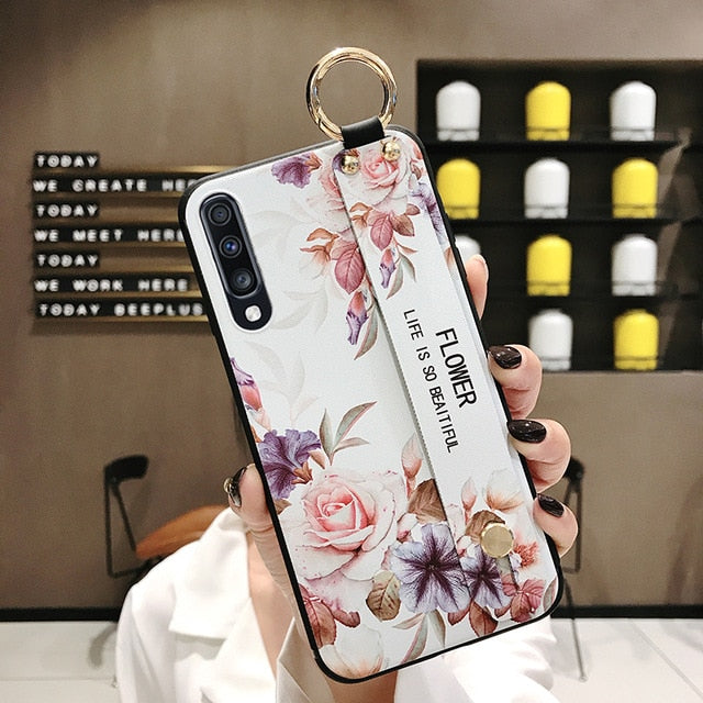 Floral Design Samsung Phone Case (Samsung Galaxy A30s, A50, A50s, A51, A70, A71)