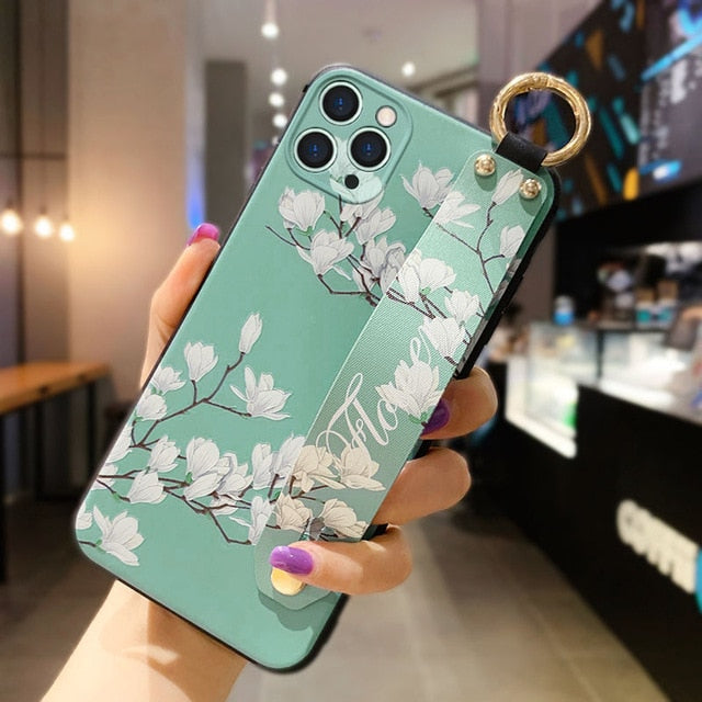 Floral Design iPhone Case (for iPhone SE 2020, 12, 12 Mini, 12 Pro, 12 Pro Max)