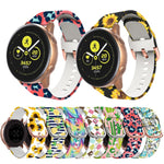 Load image into Gallery viewer, Floral Print Silicone Band for Samsung Galaxy Watch/Huawei Watch/Huami Amazfit BIP/Garmin
