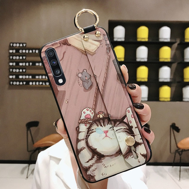 Cute Animal 3D Embossed Phone Case for Samsung Note 10 Lite, Note 10 Plus, Note 10, A10, A20, A30, A40, A50, A70, A31, A41, A51, A71