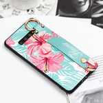 Load image into Gallery viewer, Floral Wrist Strap Phone Case (Samsung A11, A20S, A21, A30S, A31, A40, A41, A50, A50S, A51, A70, A71)
