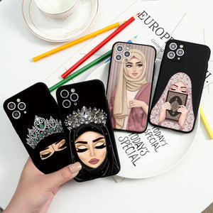 Pretty Woman Face Print iPhone Case (for iPhone 11, 11 Pro, 11 Pro Max, SE 2020, 12 Mini, 12 Pro, 12 Pro Max, 12 6.1)