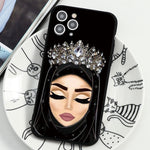 Load image into Gallery viewer, Pretty Woman Face Print iPhone Case (for iPhone 5, 5S SE, 6, 6S, 6 Plus, 6S Plus, 7, 8, 7 Plus, 8 Plus, X, XS, XS Max, XR)
