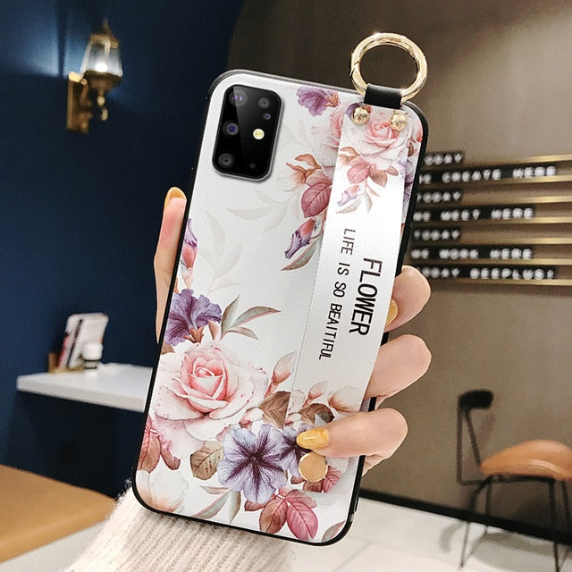 Floral Design Samsung Phone Case (Samsung S20 FE, A20S, A21S, A7, M51)
