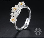 Load image into Gallery viewer, Jhac16_sg Flower Sterling Silver Ring
