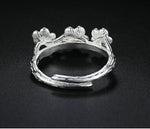 Load image into Gallery viewer, Jhac16_sg Flower Sterling Silver Ring
