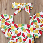 Load image into Gallery viewer, Baby Girl FLy Sleeve Ruffle Romper
