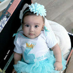 Load image into Gallery viewer, Baby Cotton Chiffon Buttom and Head Band
