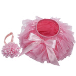 Load image into Gallery viewer, Baby Cotton Chiffon Buttom and Head Band
