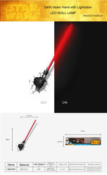 Load image into Gallery viewer, Star Wars 3D LED Wall Lamp
