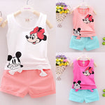 Load image into Gallery viewer, Mickey Mouse Print Sleeveless Shirt + Pants Set (1 to 5yrs old)
