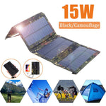 Load image into Gallery viewer, 15W Portable 5V Solar Panel Folding Foldable Waterproof Charger  Sun Power Bank for Phone Battery USB Port
