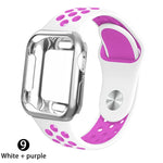 Load image into Gallery viewer, Case + strap for Apple Watch  band 42mm 44mm (for apple watch series 5 4 3 2 1)
