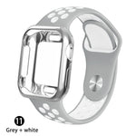 Load image into Gallery viewer, Case + strap for Apple Watch  band 38mm 40mm (for apple watch series 5 4 3 2 1)
