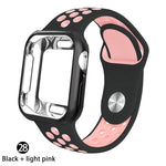 Load image into Gallery viewer, Case + strap for Apple Watch  band 42mm 44mm (for apple watch series 5 4 3 2 1)
