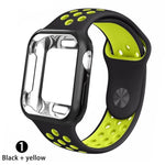 Load image into Gallery viewer, Case + strap for Apple Watch  band 42mm 44mm (for apple watch series 5 4 3 2 1)
