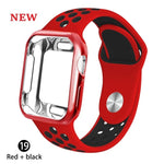 Load image into Gallery viewer, Case + strap for Apple Watch  band 42mm 44mm (for apple watch series 5 4 3 2 1)
