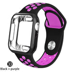 Load image into Gallery viewer, Case + strap for Apple Watch  band 38mm 40mm (for apple watch series 5 4 3 2 1)
