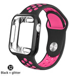 Load image into Gallery viewer, Case + strap for Apple Watch  band 38mm 40mm (for apple watch series 5 4 3 2 1)
