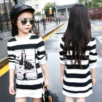 Load image into Gallery viewer, Long Sleeve Mini Casual Dresses (3yrs old to 10yrs old)
