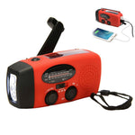 Load image into Gallery viewer, Solar Crank Dynamo Powered AM/FM/NOAA Weather Radio Use Emergency LED Flashlight and Power Bank
