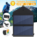 Load image into Gallery viewer, Folding 35W Solar Panel Power Outdoor Cells for Smartphones
