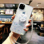 Load image into Gallery viewer, Bling Glitter Case For iPhone With Stand Holder Socket
