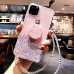 Load image into Gallery viewer, Bling Glitter Case For iPhone With Stand Holder Socket
