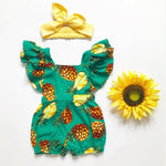 Load image into Gallery viewer, Baby Girl FLy Sleeve Ruffle Romper
