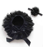 Load image into Gallery viewer, Baby Cotton Chiffon Buttom and Head Band
