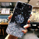 Load image into Gallery viewer, Bling Glitter Case For iPhone With Stand Holder Socket
