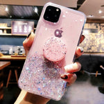 Load image into Gallery viewer, Bling Glitter Case For iPhone With Stand Holder Socket
