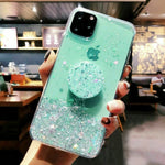 Load image into Gallery viewer, Bling Glitter Case For iPhone With Stand Holder Socket
