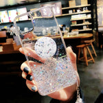 Load image into Gallery viewer, Bling Glitter Case For iPhone With Stand Holder Socket
