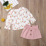 Load image into Gallery viewer, Floral Printed Blouses and Skirts Outfits
