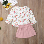 Load image into Gallery viewer, Floral Printed Blouses and Skirts Outfits
