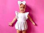 Load image into Gallery viewer, Organic Cotton Kids Romper and Headband
