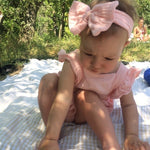Load image into Gallery viewer, Organic Cotton Kids Romper and Headband
