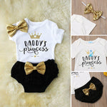 Load image into Gallery viewer, Daddy's Princess Baby Girl Outfit Set
