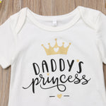 Load image into Gallery viewer, Daddy's Princess Baby Girl Outfit Set
